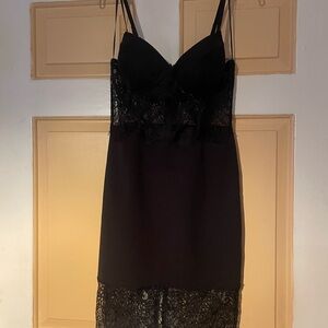 Elegant Black Lace Chemise